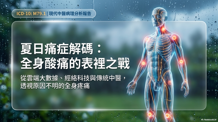 全身酸痛原因不明？從中醫證候,經絡與中藥理解！