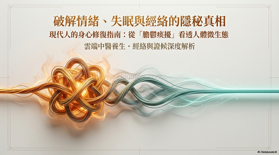 膽鬱痰擾的原因,症狀與經絡型態,運用穴道及中藥加以改善!