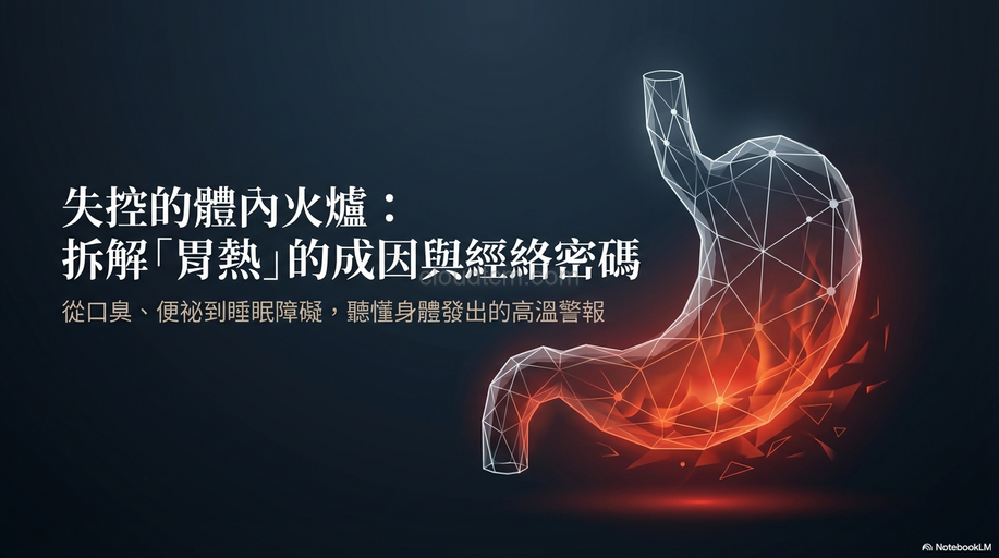 胃熱的原因,症狀與經絡,運用穴道及中藥加以改善!