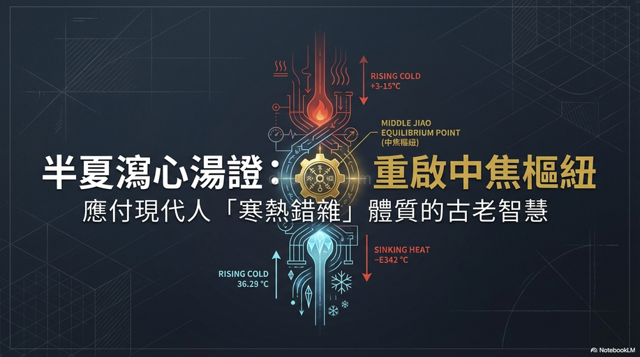 半夏(生薑,甘草)瀉心湯證，應付現代人寒熱錯雜體質！