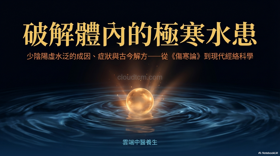 少陰陽虛水泛的原因,症狀與經絡,運用穴道及中藥加以改善!