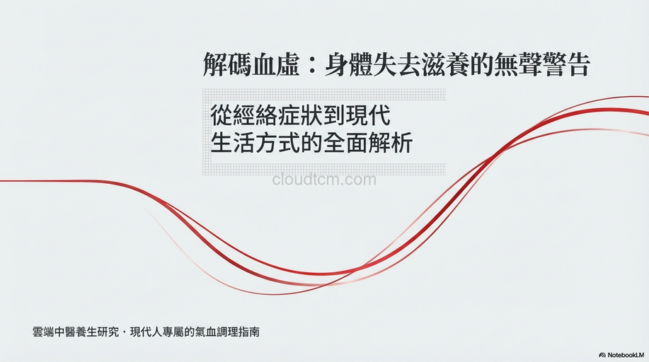 血虛的原因,症狀與經絡，12個穴道9種中藥加以改善！