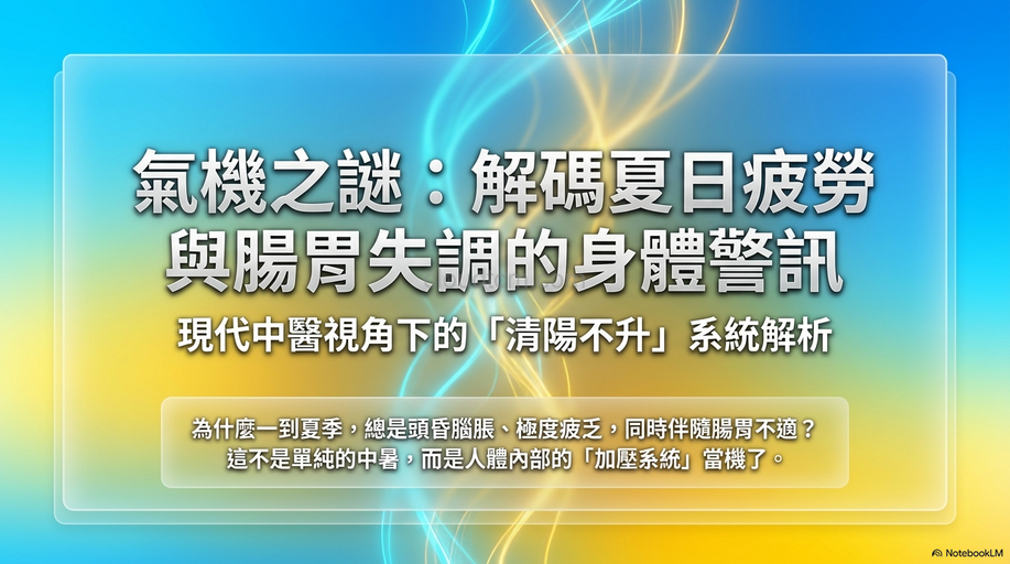 清陽不升的原因,症狀與經絡,運用穴道與中藥加以改善!