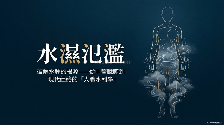 水濕氾濫的原因,症狀與經絡，運用穴道及中藥加以改善！