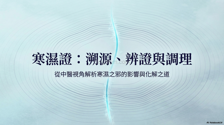 寒濕證的原因,症狀與經絡,運用穴道及中藥加以改善!