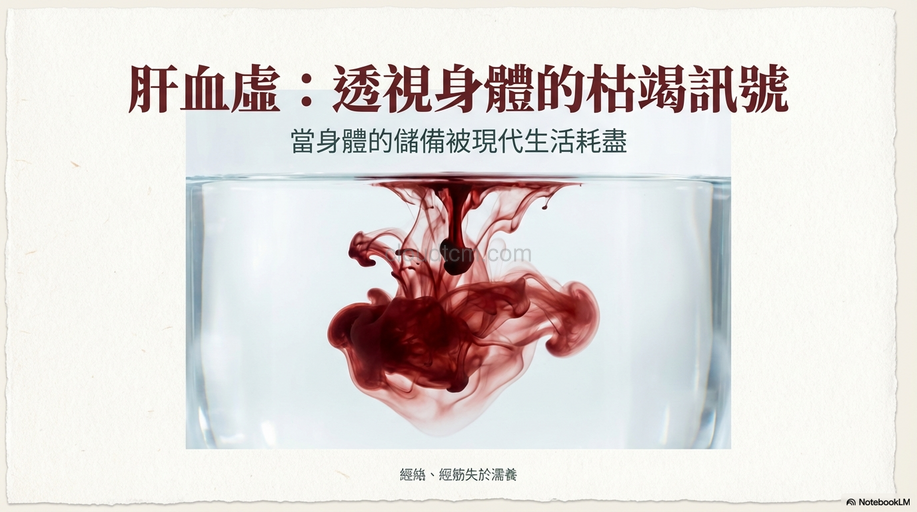 肝血虛的原因,症狀與經絡,運用穴道及中藥加以改善!
