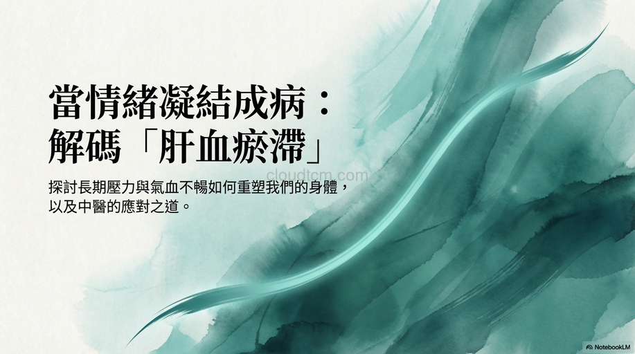 肝血瘀滯的原因,症狀與經絡,運用穴道與中藥加以改善!