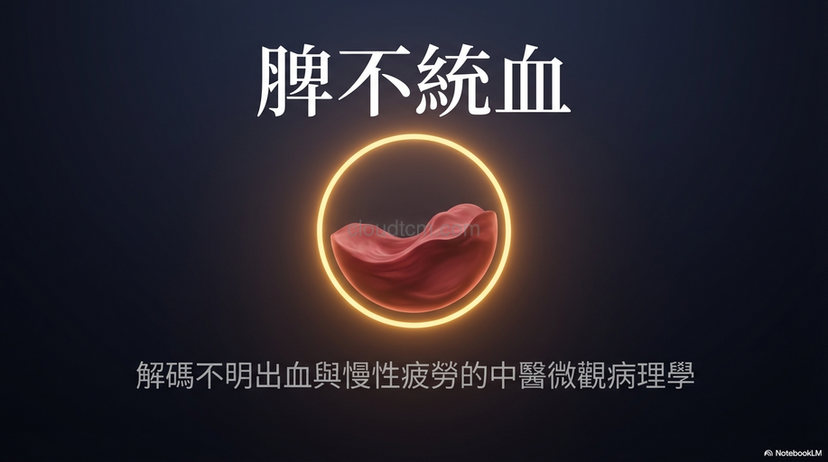脾不統血的原因,症狀與經絡，運用穴道及中藥加以改善！