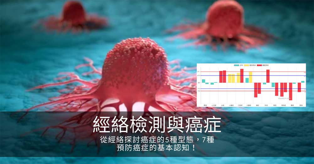 從經絡探討癌症的5種型態，7個預防癌症的基本認知！