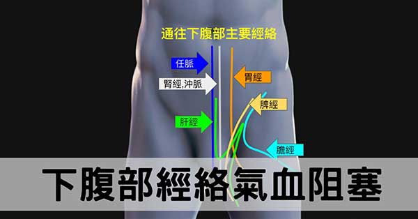 從經絡看現代人下腹部瘀阻，造成慢性病的現象！