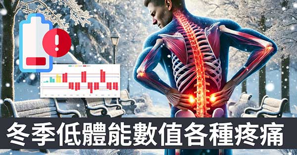 冬季體能數值狂減，出現各種不明原因的疼痛現象！