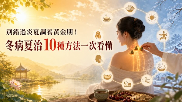 別錯過炎夏調養黃金期！冬病夏治10種方法一次看懂