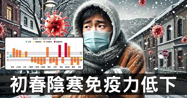 初春引爆體內寒氣，流感及免疫力低下應對之道!