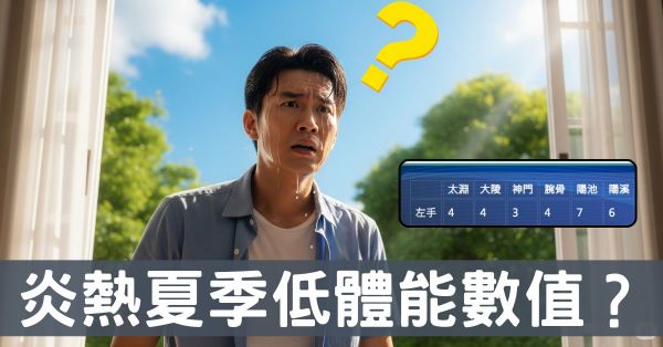連炎熱夏天都掉電?低體能數值探討預防疾病關鍵!