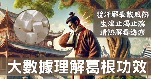 從大數據及經絡角度理解「葛根」的4種強大功效!