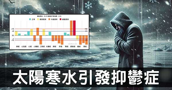 從經絡觀察，太陽寒水開啟冬季抑鬱症的原因！