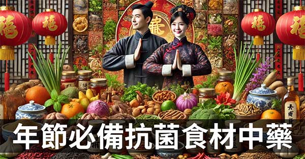 26款具抗菌殺菌功效的食物(香料)，陪伴你度過年節！(附中藥清單300個) 