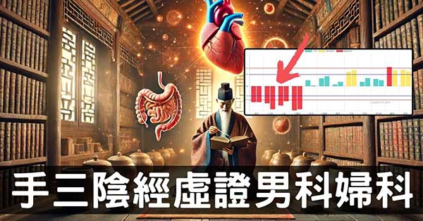 手三陰經虛證，可引發男科女科生殖系統疾病！重要!