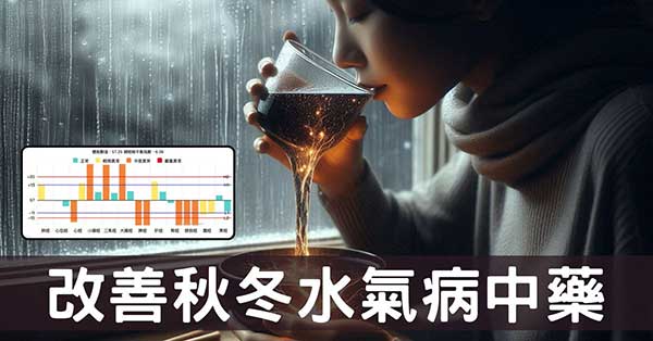 進入秋冬必學，改善水氣病痰飲7類有效中藥方劑！
