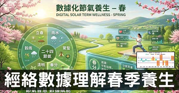 從經絡數據,快速理解春季節氣經絡現象與養生!