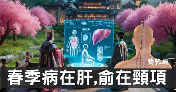 從經絡數據理解黃帝內經,春季病在頭、脖子現象
