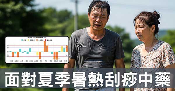 從經絡理解中暑,運用拔罐刮痧及5類中藥加以改善!