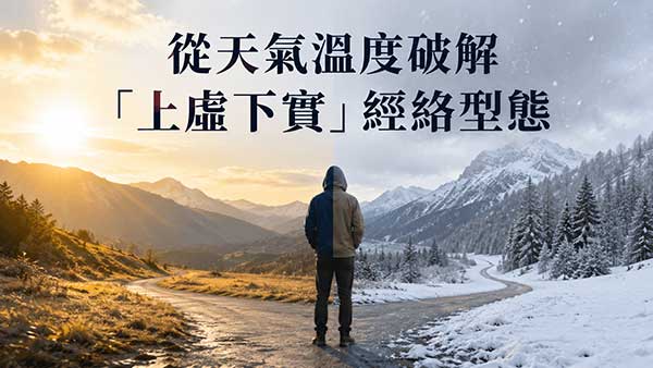 從天氣溫度破解「上虛下實」經絡型態?找出改善方法!