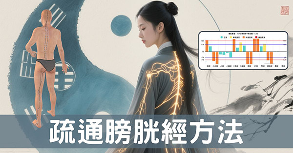 養生就從膀胱經開始，必學的簡易經絡自我疏通法！