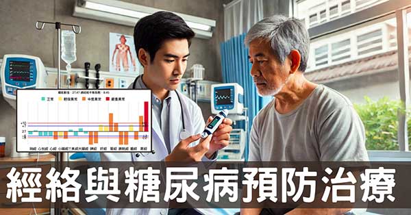 從鐵三角經絡型態，理解糖尿病的預防與治療！