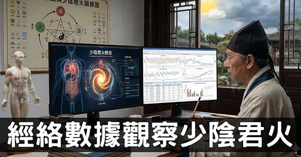 從經絡數據探討「少陰君火」對現代人的養生意義!