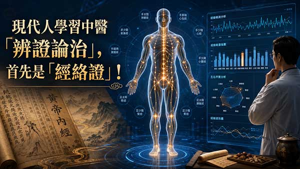 現代人學習中醫「辨證論治」,首先是「經絡證」!