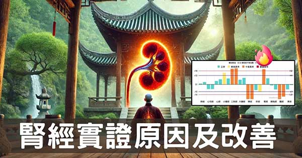 腎經實證是腎火嗎？從3種經絡型態中找出答案！