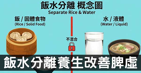從經絡型態探討「飯水分離」飲食養生法適合你嗎？