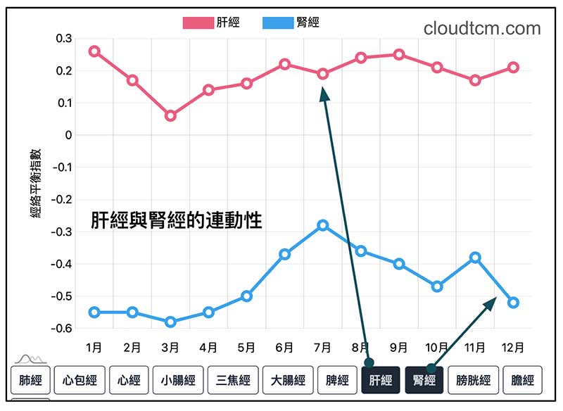 肝經與腎經連動性