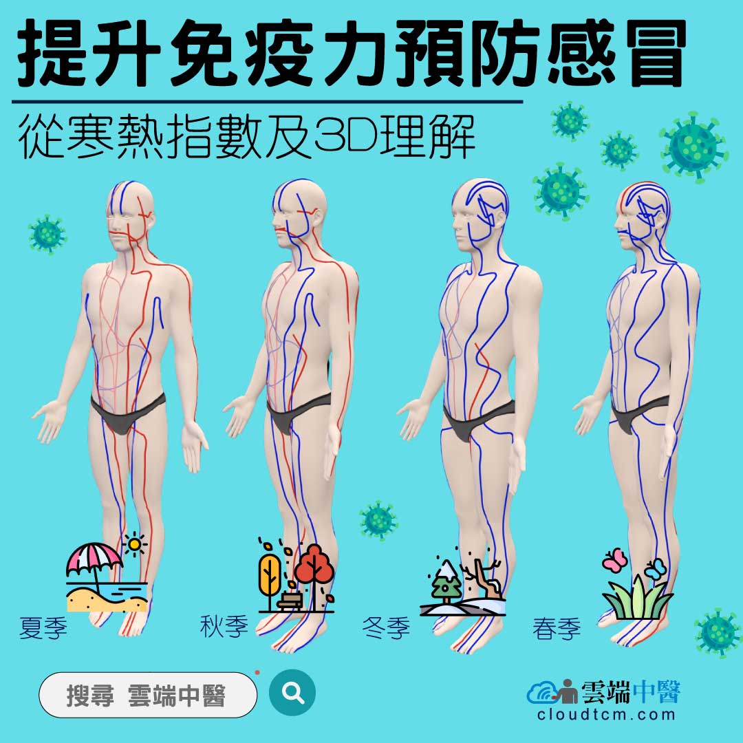 從經絡寒熱指數,找出預防感冒提升免疫力原理與方法!