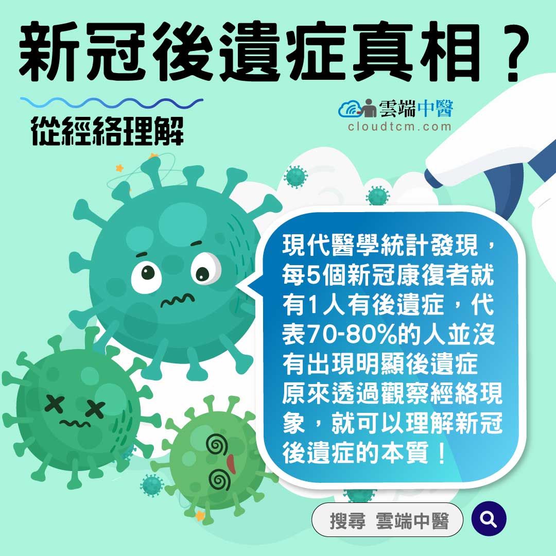 真的是新冠後遺症嗎?從經絡理解可能不是病毒的錯!