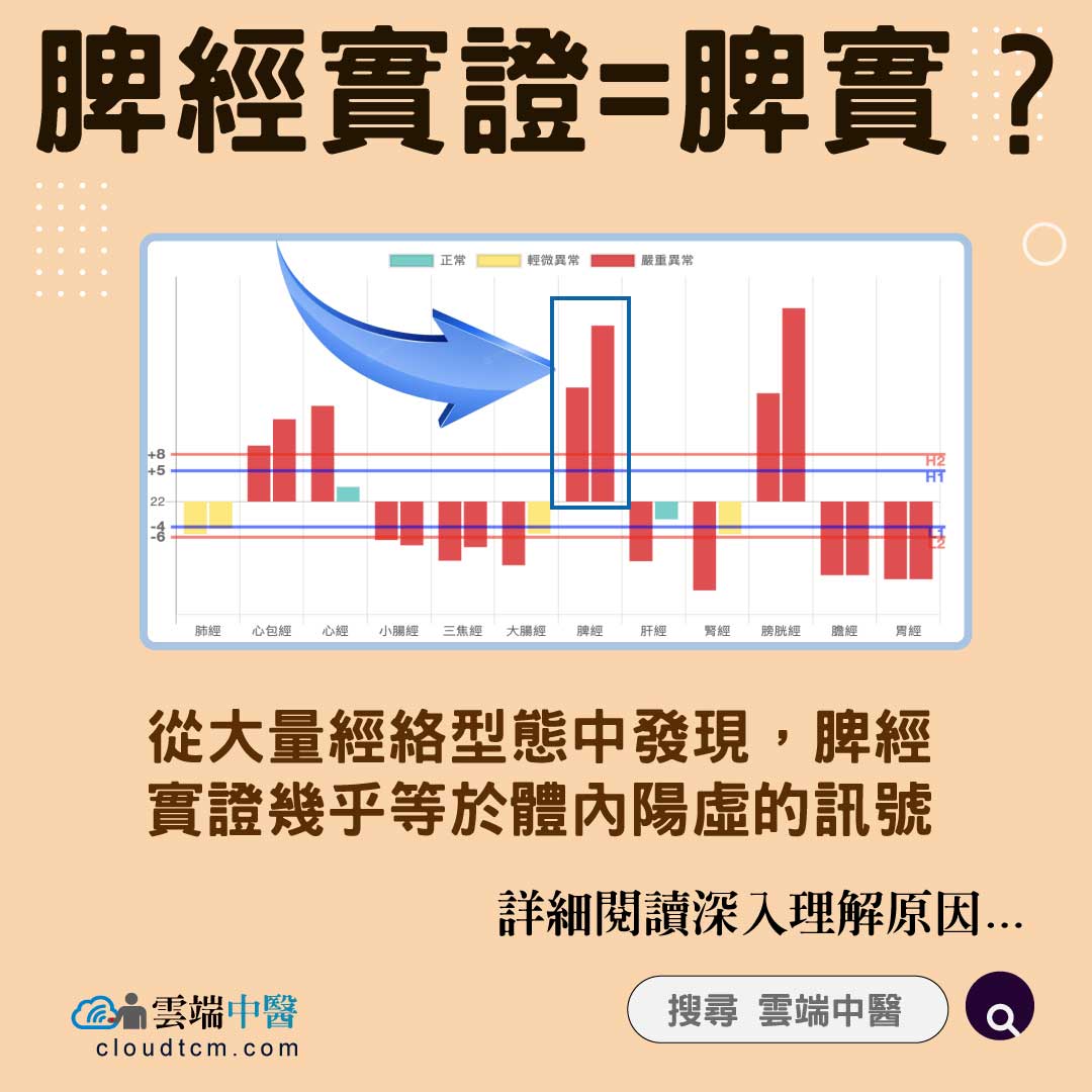 世間有脾實嗎?從經絡型態理解脾經實證的相關中醫證候!