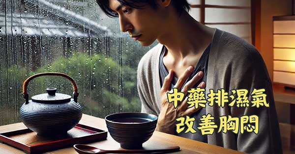 運用中藥排濕氣，改善難解的胸悶