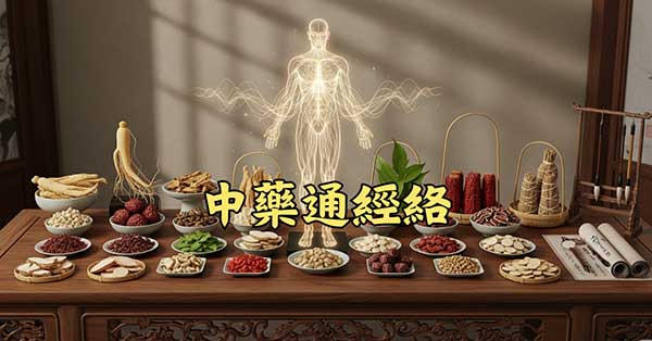 中藥具有歸經的特質，可以行走特定經絡