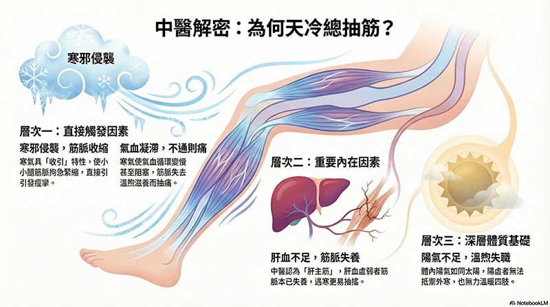 中醫角度分析小腿抽筋原因