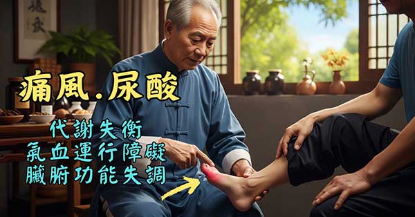 傳統中醫對於尿酸的認知，不是透過檢驗儀器