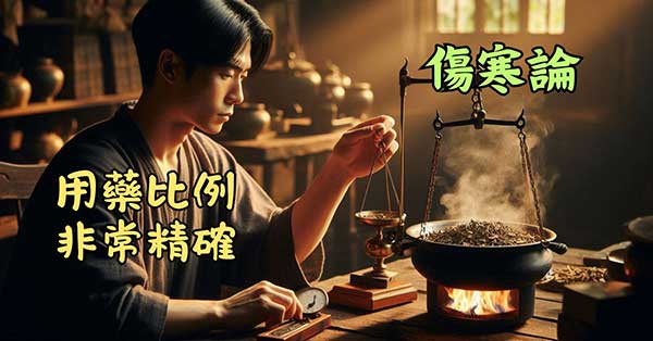 傷寒論的方劑，用藥比例非常精確