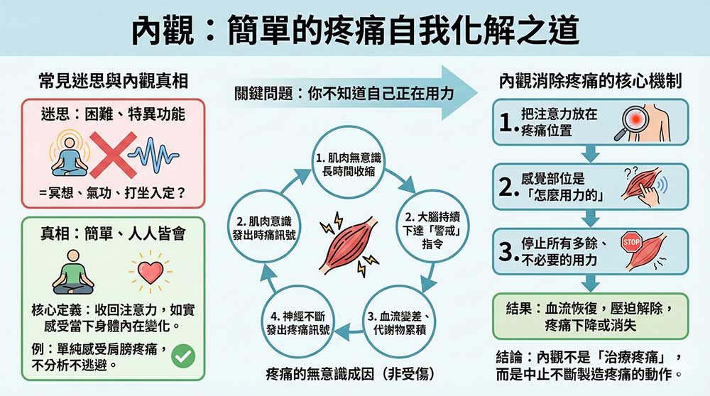 內觀止痛的原理與方法