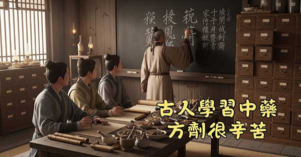 古人學習中藥方劑的過程很辛苦