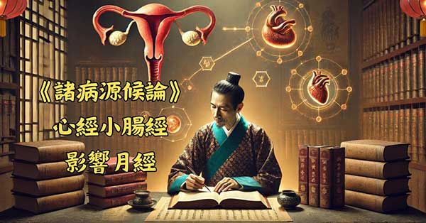 遠在兩千年前，古人就發現心經小腸經異常將影響月經