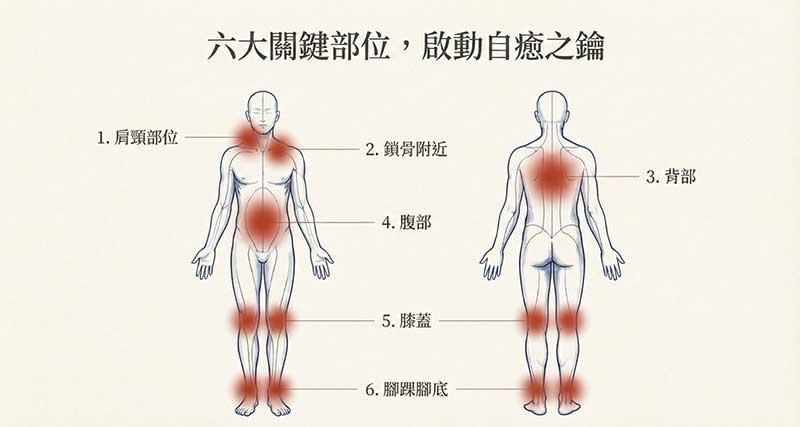 吹風機養生六大部位