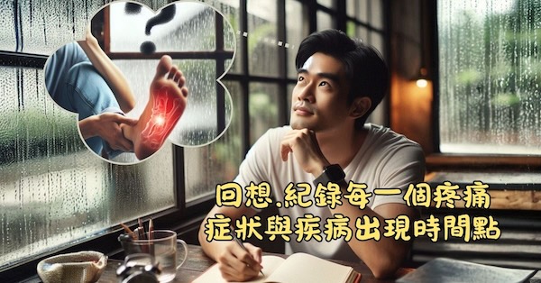 每個人都可以紀錄身體不舒服出現的時間點