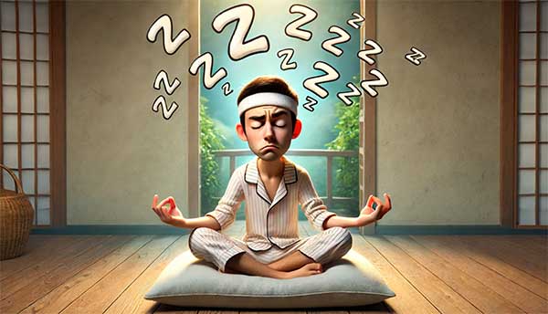 現代人在家打坐，通常都會很想睡覺