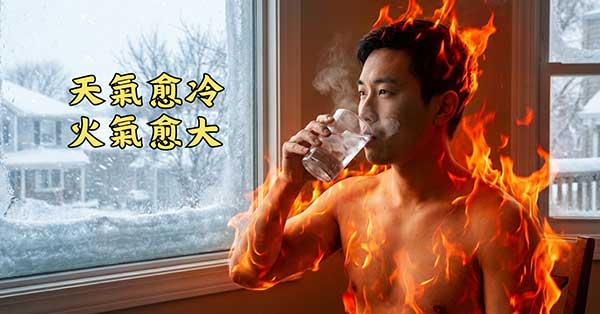 有些人在天氣冷時，身體反而更燥熱