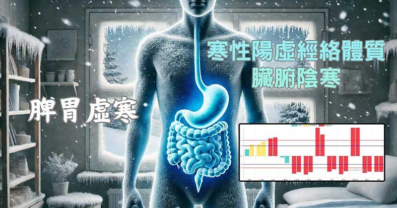 寒性陽虛經絡體質的人，體內脾胃陰寒